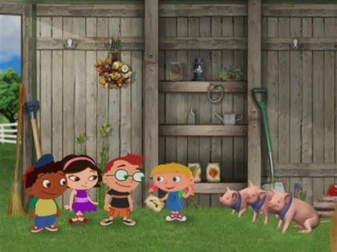 What will these seeds grow? The team's mission is to help the piggies grow their seeds so they can see what will sprout!. . Farmer annie little einsteins